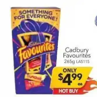 Cheap as Chips Cadbury favourites offer