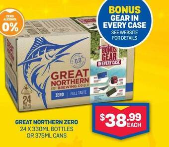 Bottlemart Great northern zero offer