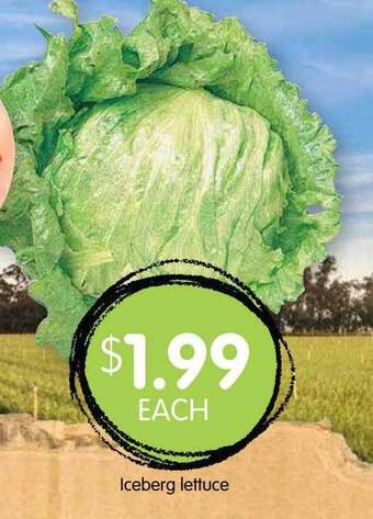 Spudshed Iceberg lettuce offer