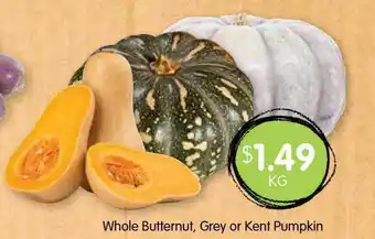 Spudshed Whole butternut, grey or kent pumpkin offer
