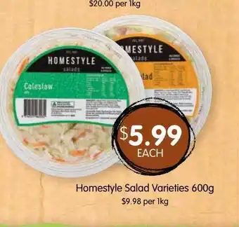 Spudshed Homestyle salad offer