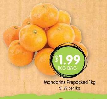 Spudshed Mandarins prepacked offer