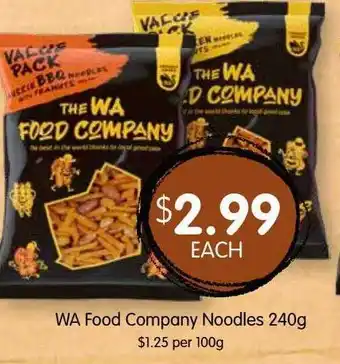 Spudshed Wa food company noodles offer