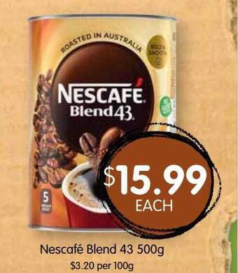 Spudshed Nescafe blend 43 offer