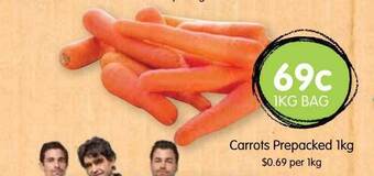 Spudshed Carrots prepacked offer