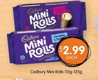 Spudshed Cadbury mini rolls offer