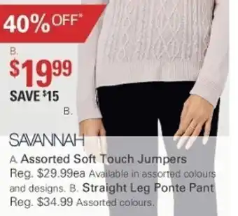 Harris Scarfe Savannah Straight Leg Ponte Pants offer
