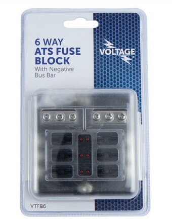 Autobarn Voltage 6 way ats fuse block neg bus bar offer
