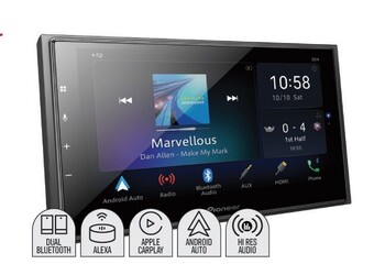 Autobarn Pioneer 6.8” 200w av wireless carplay™ android auto receiver offer