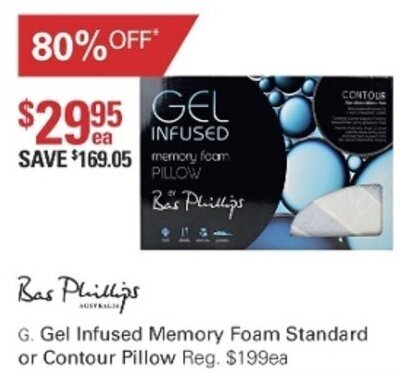 Gel infused memory 2024 foam pillow bas phillips