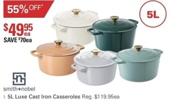 Harris Scarfe Smith+Nobel 5L Luxe Cast Iron Casseroles offer
