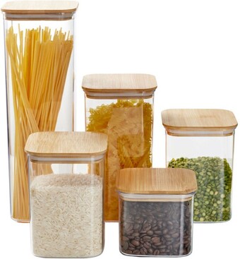 Coles Bamboo storage 5 piece set offer