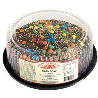 IGA Country delight chocolate rainbow mudcake 500g offer