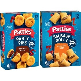 IGA Patties party pies, sausage rolls or pasties 12 pack offer