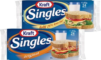IGA Kraft original or light singles 432g offer