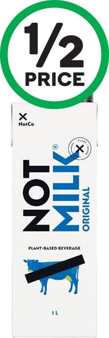 Woolworths Notco notmilk plant based milk 1 litre offer