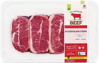 Woolworths Australian beef oyster blade steak 600g offer