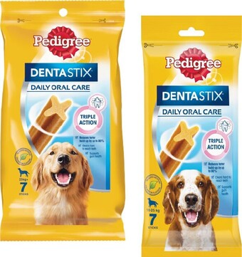 Woolworths Pedigree dentastix pk 7 offer