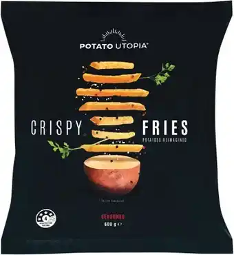 Woolworths Potato utopia crispy rustic skin on or seasoned fries 600g offer
