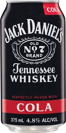 Woolworths Jack daniel’s whiskey & cola cans 10x375ml offer