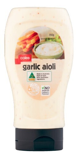Coles Coles garlic aioli 350g offer