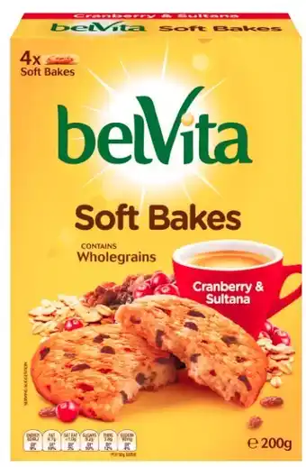 Coles Belvita soft bakes biscuits 200g offer