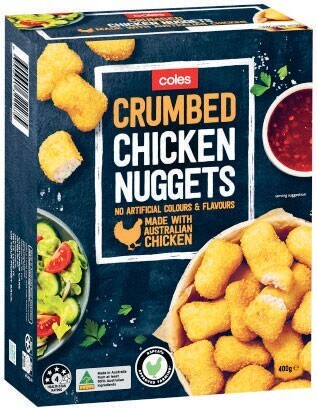Coles frozen chicken nuggets 400g