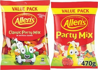 Coles Allen's family bags 335g-470g offer