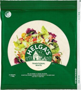 Coles Helga's wraps 250g-508g offer