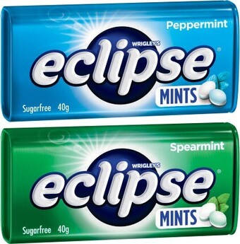 Coles Eclipse mints 40g offer