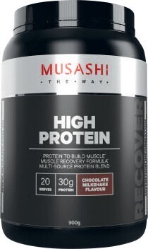 Coles Musashi p30 high protein powder 900g offer