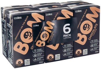 Coles Coles bom liquid breakfast 6x250ml offer