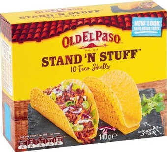 Coles Old el paso stand 'n stuff taco shell 10 pack 140g offer