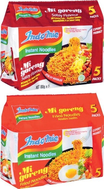 Coles Indomie noodles 5 pack 400g-425g offer