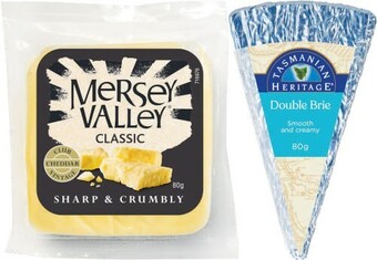 Coles Mersey valley, south cape or tasmanian heritage little entertainers cheese 80g offer