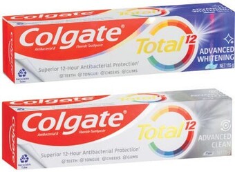 Coles Colgate total advanced toothpaste 115g offer