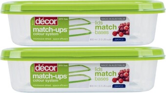 Coles Décor match ups container 800ml offer