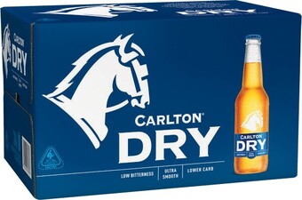 Coles Carlton dry bottles 24x330ml offer