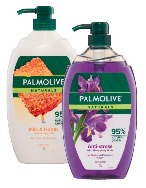 Palmolive naturals body wash 1 litre offer at Coles