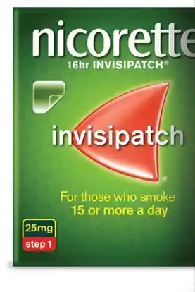 Coles Nicorette invisipatch step 1 25mg 7 pack offer