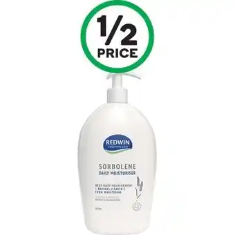 Woolworths Redwin sorbolene vitamin e 550ml offer