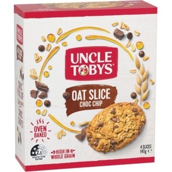 Woolworths Uncle tobys oat slice 140g pk 4 offer