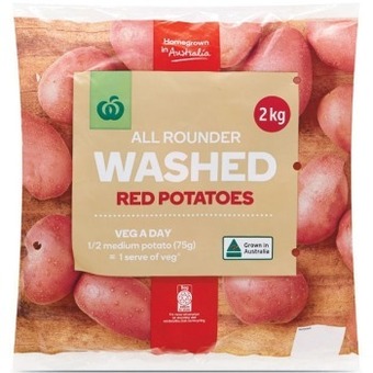 Woolworths Australian washed red potatoes 2 kg pack offer
