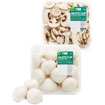Woolworths Australian cup or sliced mushrooms 200g pack offer