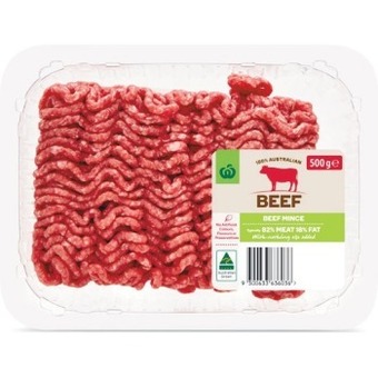 Woolworths Australian beef mince 500g offer