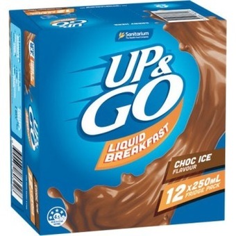 Woolworths Sanitarium up & go fridge pk 12 x 250ml offer