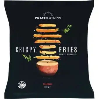 New potato utopia crispy rustic skin on or seasoned fries 600g