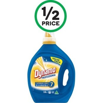 Woolworths Dynamo professional laundry liquid 3.6 litre offer