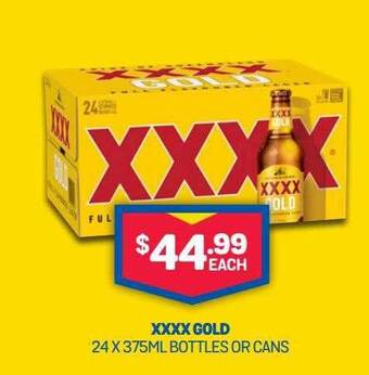 Bottlemart Xxxx gold offer