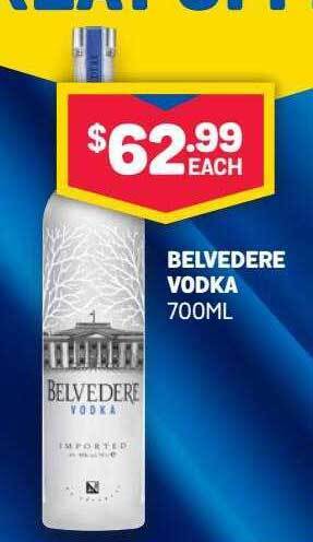 Bottlemart Belvedere vodka offer